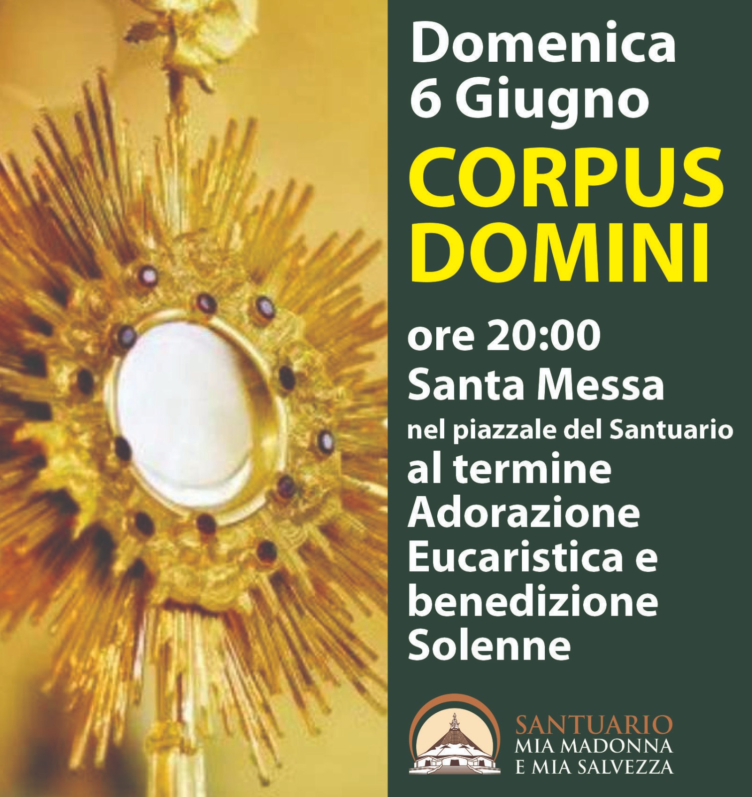 6 Giugno festa del Corpus Domini