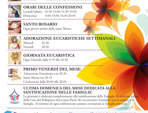 Attività del Santuario – Novembre